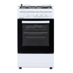 Cocina de gas Aspes AKG4501 blanca 4 fuegos horno 55L seguridad FFD