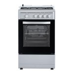 Cocina de gas Aspes AKG4501X Inox 4 quemadores horno 43L seguridad FFD