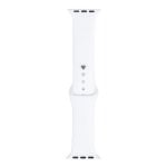 Bracelet CASYX WBD-SLC38-0003 Silicone 38 42 mm Blanc pour Apple Watch