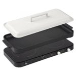 Placa JATA JEVI1470 Indução 2 Zonas 2800W Temporizador Grill Vidro Preto