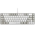 Teclado The G-Lab Keyz Hydrogen compacto TKL de membrana con retroiluminación RGB AZERTY Francés