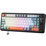 Teclado Spirit of Gamer Elite K30 compacto TKL inalámbrico RGB AZERTY pantalla LCD