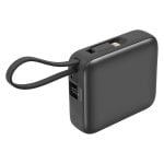 Powerbank Akashi ALTPBCAB10GR 10000 mAh Schwarz USB-C Lightning integriert