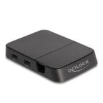 Station d'accueil smartphone DeLock 88018 4K USB-C HDMI SD MicroSD USB Hub noir