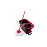 Mop VILEDA Turbo Smart Microfaser Rot Schwarz Einzeltank Ergonomischer Griff