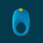 Anel vibrador ROMP Juke silicone azul resistente água 10 modos