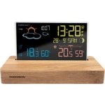 Estacao meteorologica THOMSON CT610 madeira display LCD alarme dupla sensor externo