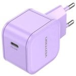 Chargeur mural Vention FEJV0-EU USB-C 20W violet GaN charge rapide PD QC
