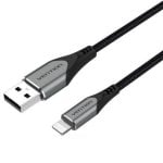 Câble USB 2.0 Vention LABH Gris 1,5 m Aluminium Lightning MFi
