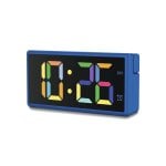 Despertador Hama Ibiza Digital Ecrã Multicolor Ajustável Carga USB Azul