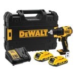 Destornilador elétrico DEWALT DCD708D2T-QW 65 Nm 18 V bateria compacto