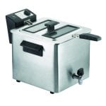Fritadeira RGV FRY TYPE 8/N 8L 3000W em inox com torneira de drenagem