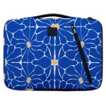 Notebook-Hülle Exacompta Flower 14" Blau Weiß Polyester Recycling Griff