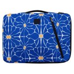 Notebook-Hülle EXACOMPTA Flower 16 Zoll Blau Weiß recycelter Polyester
