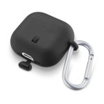 Funda Cellularline Bounce AirPods Pro 3 silicona negra con gancho resistente