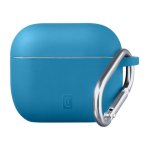 Étui Cellularline Bounce AirPods Pro 3 silicone soft-touch avec mousqueton bleu
