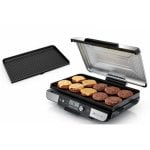 Parrilla eléctrica Ninja GX101EU Preto Prata Metal Termostato Gofreira 8 pessoas