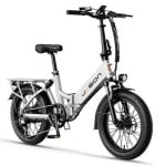 Bicicleta elétrica JASION EB7 ST motor 500W 48V10Ah pneus 20" dobrável branco