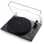Giradischi Triangle TURNTABLE Manuale Cinghia Ortofon OM-10E RCA Oro MDF