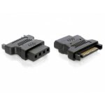 Adaptateur DeLOCK IDE 4p vers SATA 15p noir connecteurs mâle femelle