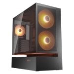Caixa Cougar CGR-2DA4B-M Midi Tower Vidro Temperado RGB ATX Preto