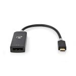 Adaptador Gráfico USB Nedis CCBW64352AT02 USB-C DisplayPort 8K 0,2m Antracite