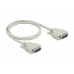 Serielles Kabel DELOCK D-Sub15 Stecker Stecker 1 m Beige