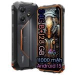 OSCAL Marine 2 8GB 128GB 6.56" IPS 90Hz 4G Dual SIM NFC 11000mAh Android 15 Laranja