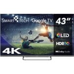 TV Smart Tech DLED 43QG02V 43" 4K UltraHD 60Hz Smart TV Google TV HDR Dolby Digital