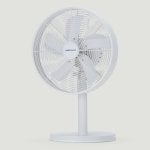 Ventilador de sobremesa Mellerware Brizy Circle 35W 5 aspas aluminio blanco