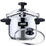 Autocuiseur Haeger PC-6SS.019A acier inoxydable 6L compatible induction