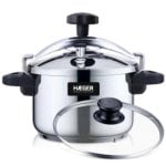 Olla a presión Haeger PC-8SS.020A 8 L acero inoxidable válvula triple