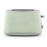 Torradeira vintage SWEISS GRS7 2 ranhuras 850 W 6 niveis Descongelacao