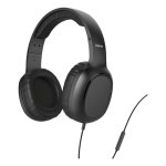Auriculares HAMA 221784 com fio Jack 3,5 mm Chamadas/Música Preto
