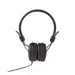 Auriculares Nedis HPWD1100BK con cable, cómodos, color negro