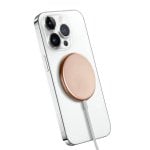 Caricatore wireless auto Crong MagSpot 15W MagSafe oro 1m alluminio