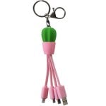Handykabel BIGBEN YKCABLEMLTCACTUS Micro-USB Lightning USB-C 0,15 m Kunststoff