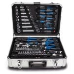 Chave manual Scheppach TB150 101 peças aço cromo-vanádio 8,5 kg