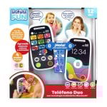 Juego educativo InfiniFUN Teléfono Duo Bluetooth pantalla táctil luces y sonidos
