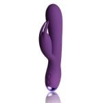 Vibrador Rabbit Rocks-Off Flutter Rabbit 10 velocidades silicone roxo USB