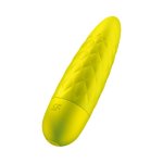 Mini Vibrator SATISFYER Ultra Power Bullet 5 12 Stufen Gelb ABS Silikon USB