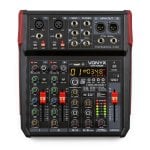 Mezclador de audio Vonyx VM-KG06 6 canales Bluetooth ecualizador 3 bandas