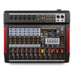 Mezclador de audio Power Dynamics PDM-T804 8 canales pantalla USB EQ 7 bandas