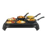 Wok électrique Tefal WokParty Duo PY5828 1000W antiadhésif Noir/Inox