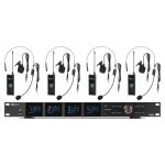 Micrófono Power Dynamics PD524B inalámbrico diadema condensador 100 canales