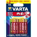 Batteria VARTA Max Tech AA06 4+2pcs Alcalina 6 pezzi Rosso Giallo Cilindrica