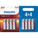 Pila PHILIPS Power Alkaline LR6P8BP/10 AA alcaline 1,5 V 8 pezzi