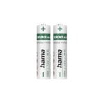 Pilha AAA Hama 00223524 Recargável NiMH 1000 mAh Pack 2 Unidades