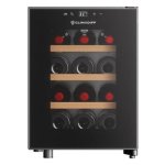 Adega Climadiff CUVEE12 Híbrida 12 Garrafas Porta de Vidro Preta