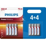 Batteria Philips LR03P8BP/10 AAA Alkaline 1.5V Blister 8 Pezzi